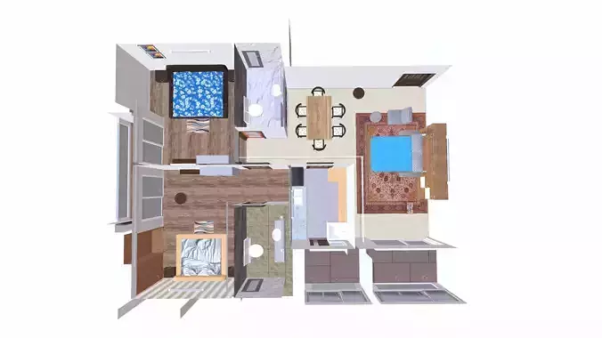 2bhk apartment interior