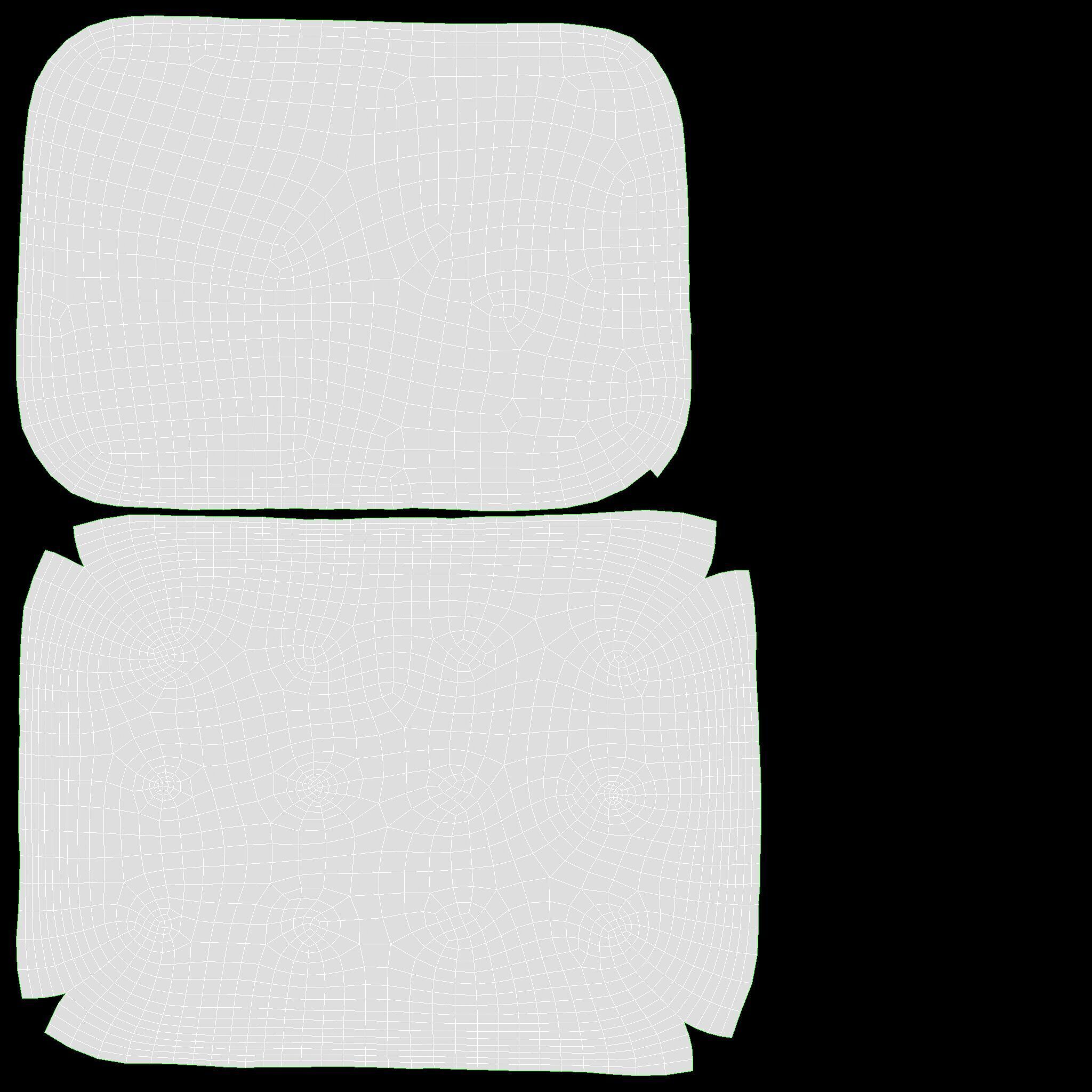 Crackers rectangle Low-poly 3D model_10