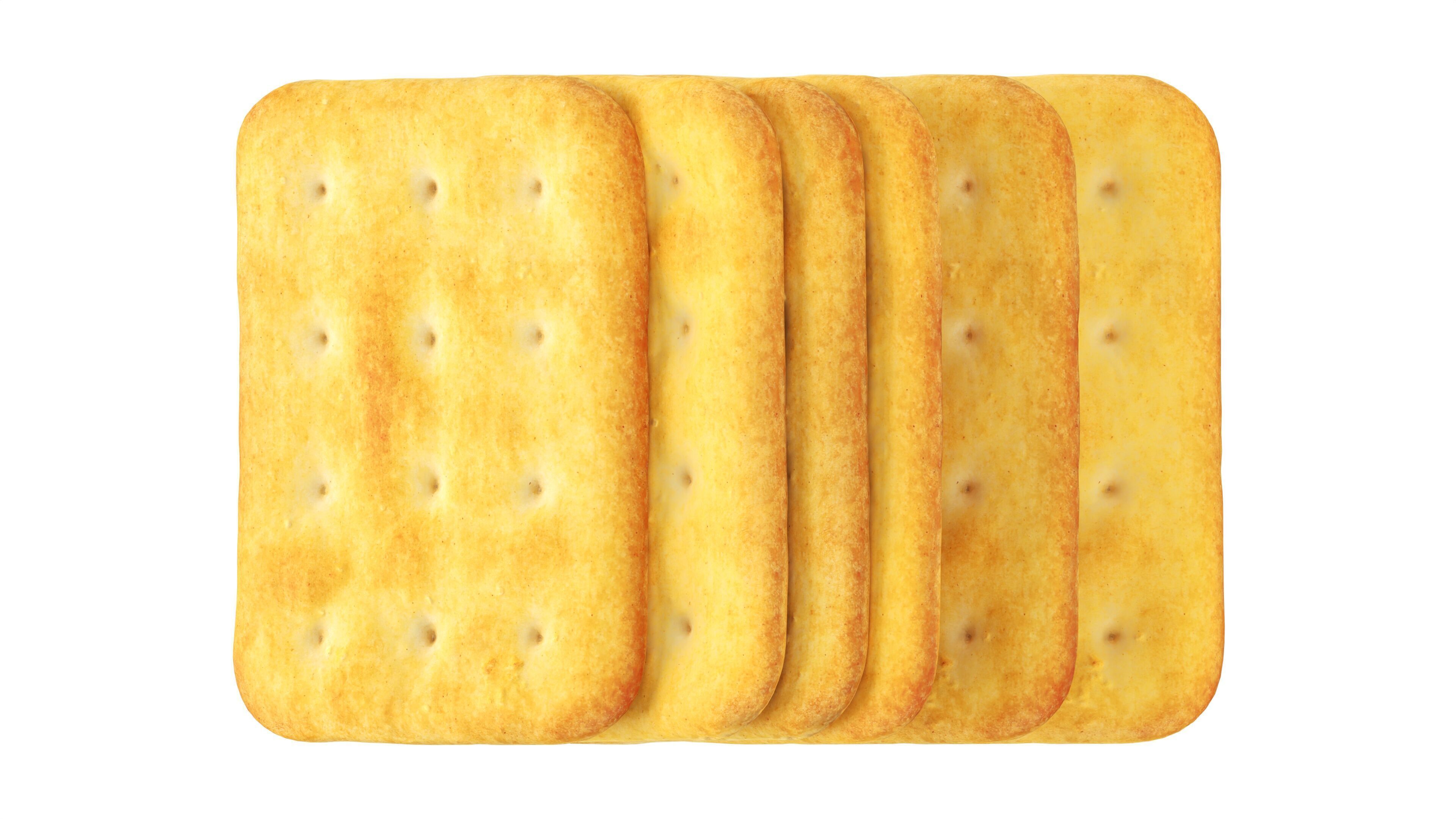 Crackers rectangle Low-poly 3D model_5
