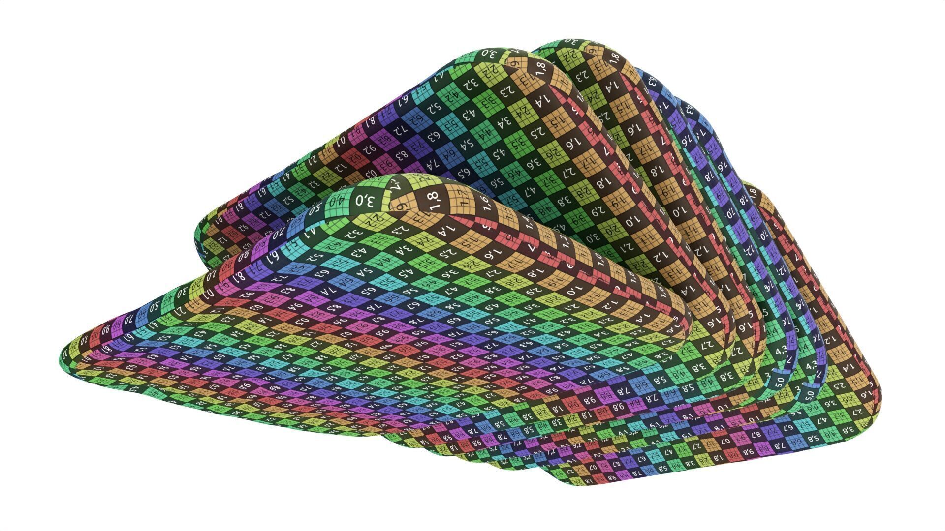 Crackers rectangle Low-poly 3D model_9