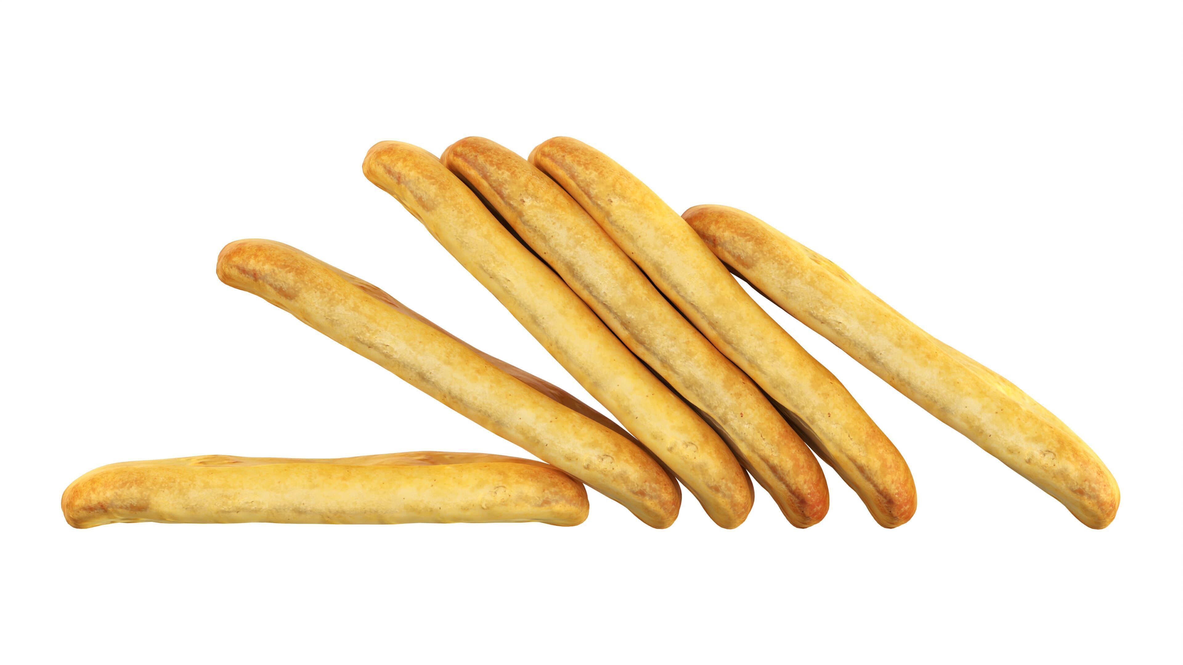 Crackers rectangle Low-poly 3D model_4