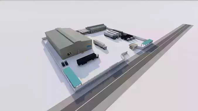 Warehouse-Warehouse Building 3D model
