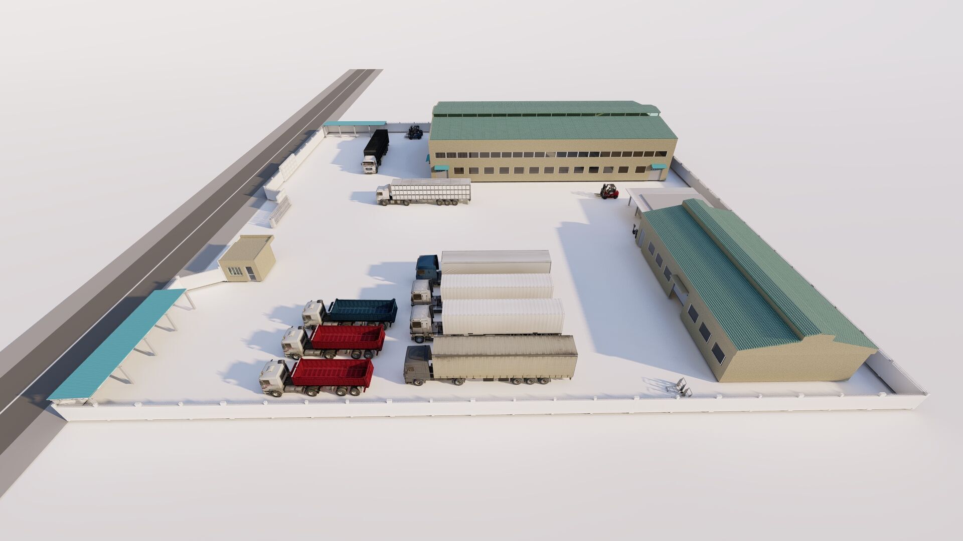Warehouse-Warehouse Building 3D model_3