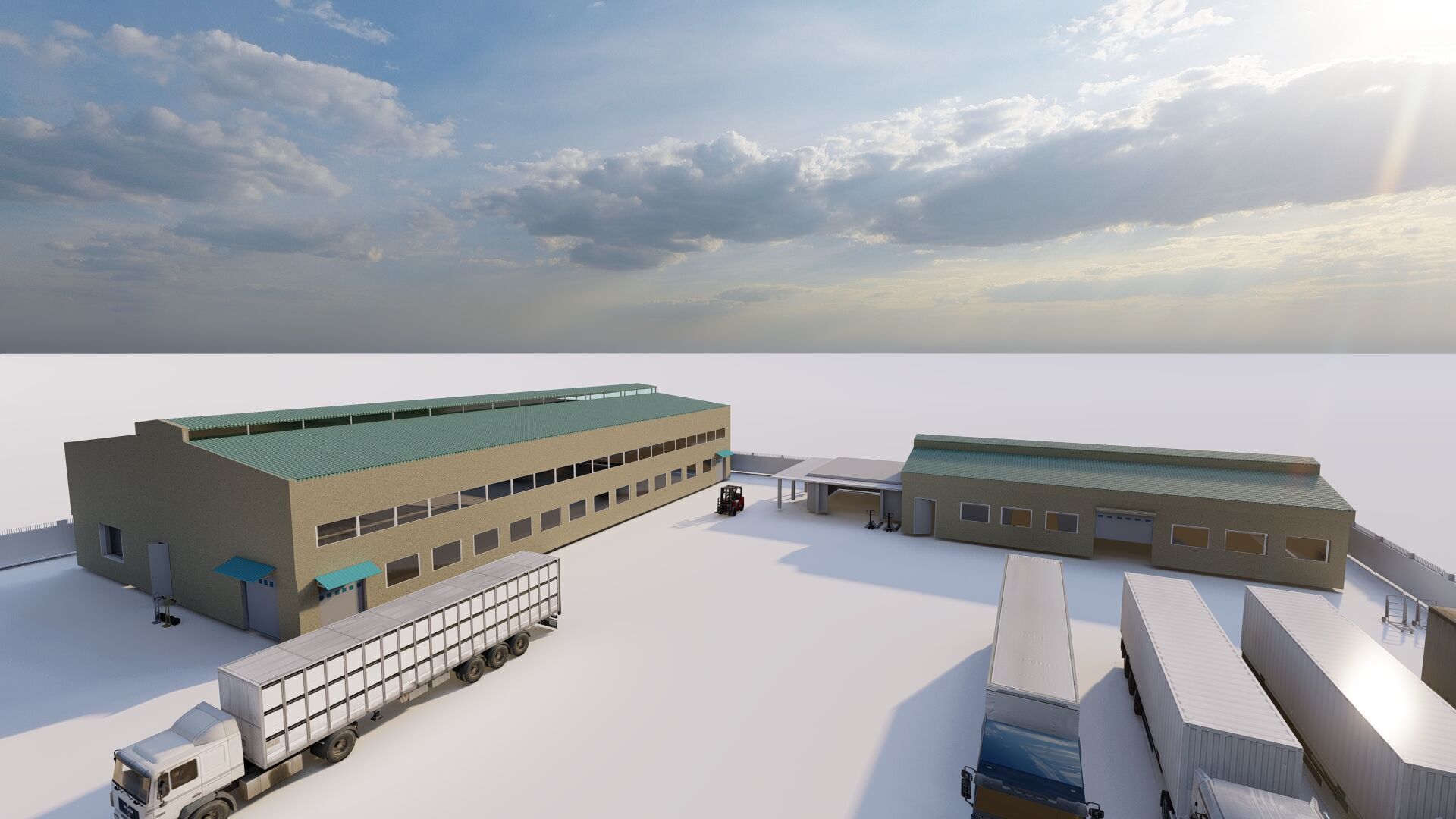 Warehouse-Warehouse Building 3D model_11