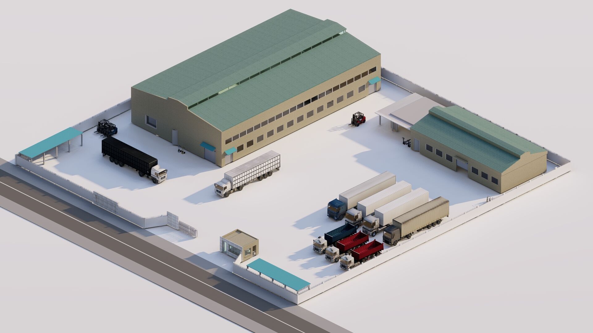 Warehouse-Warehouse Building 3D model_17