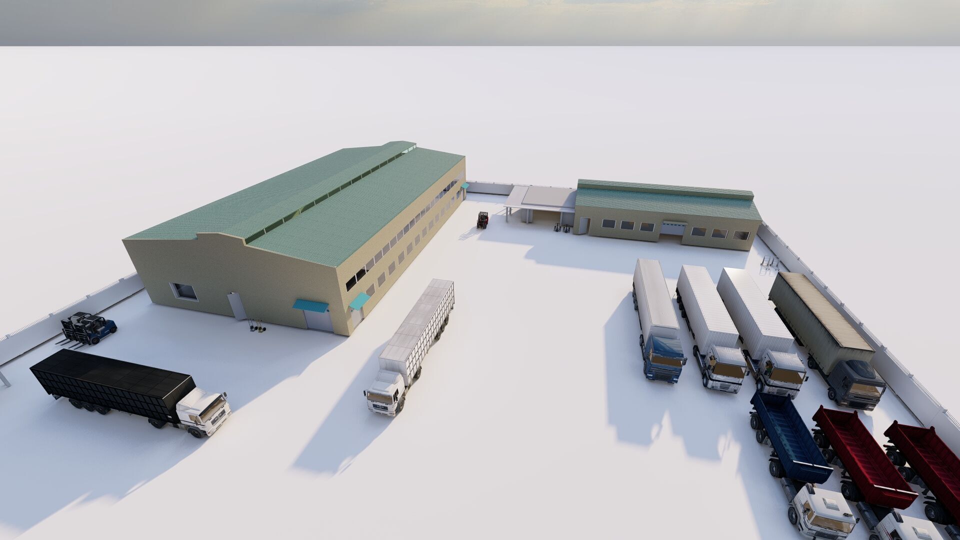 Warehouse-Warehouse Building 3D model_1