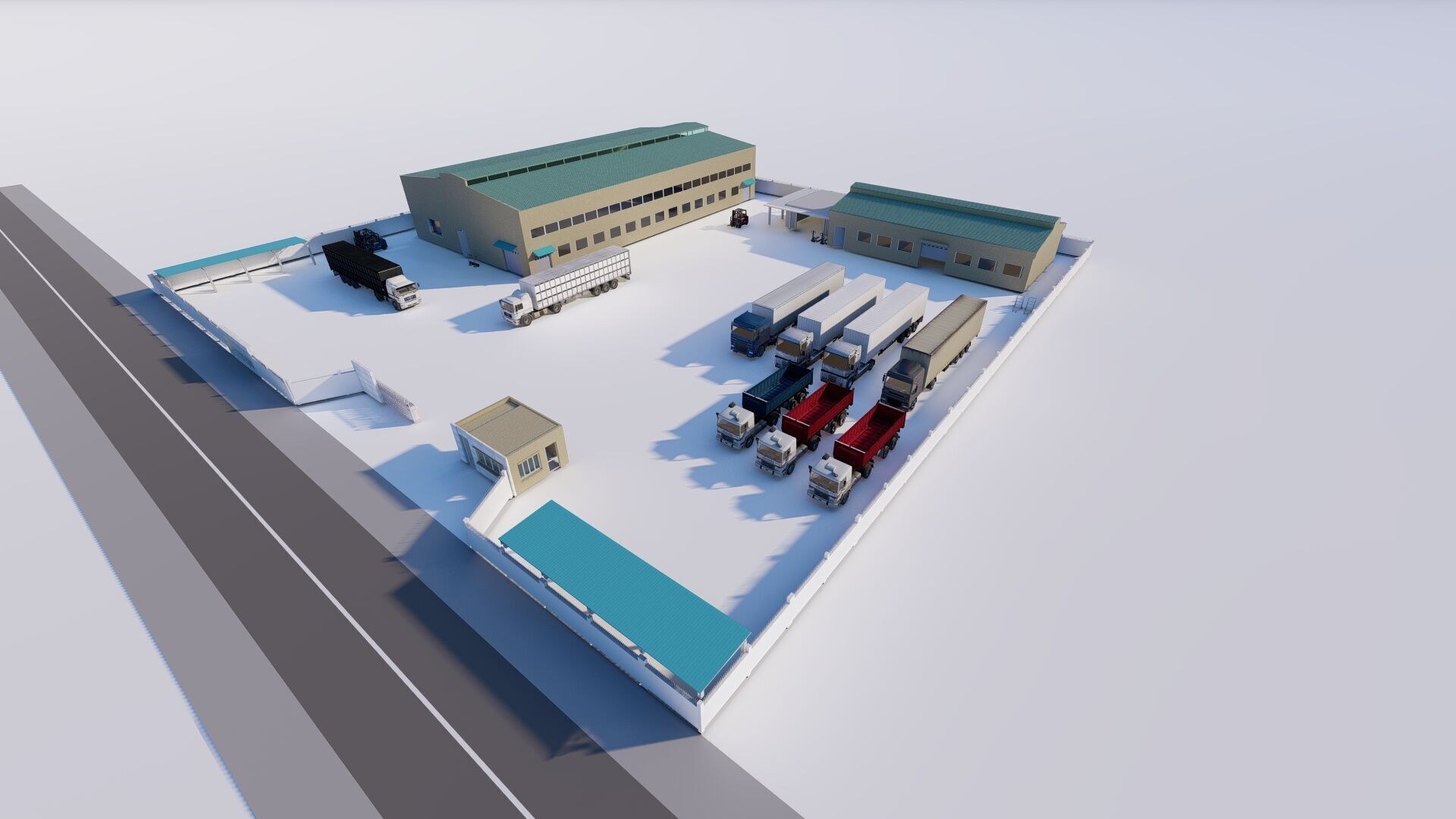 Warehouse-Warehouse Building 3D model_2