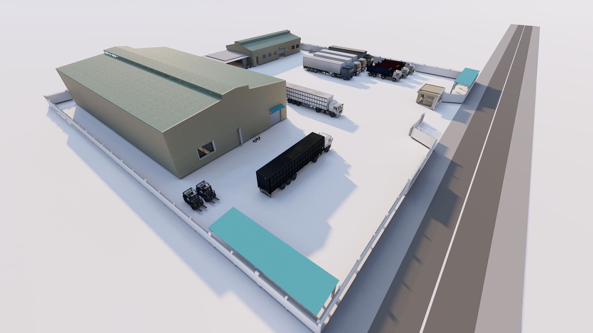 Warehouse-Warehouse Building 3D model_10