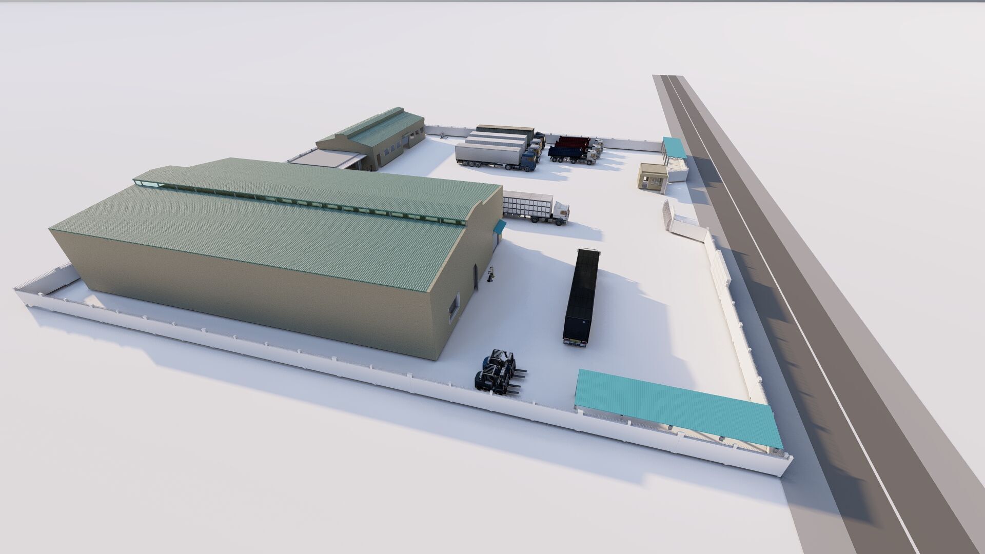 Warehouse-Warehouse Building 3D model_6