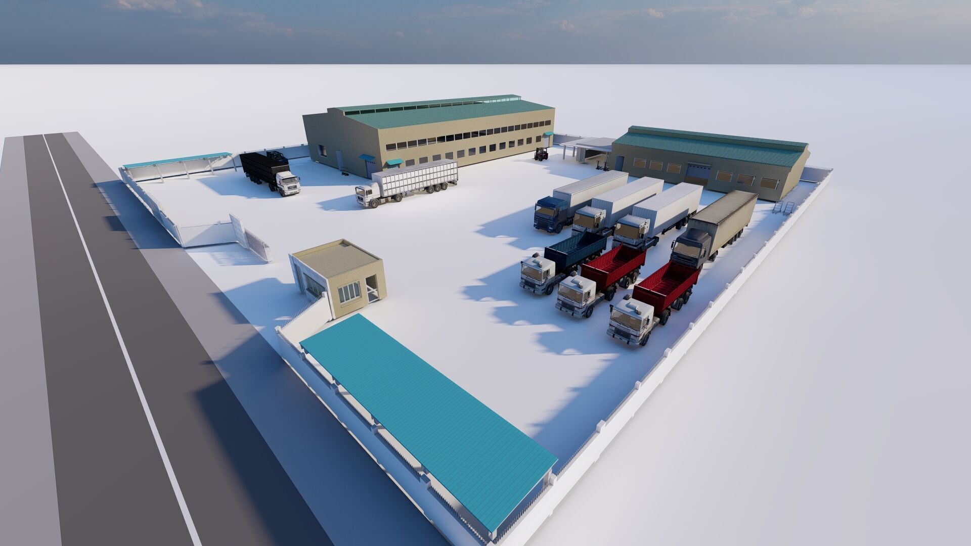 Warehouse-Warehouse Building 3D model_12