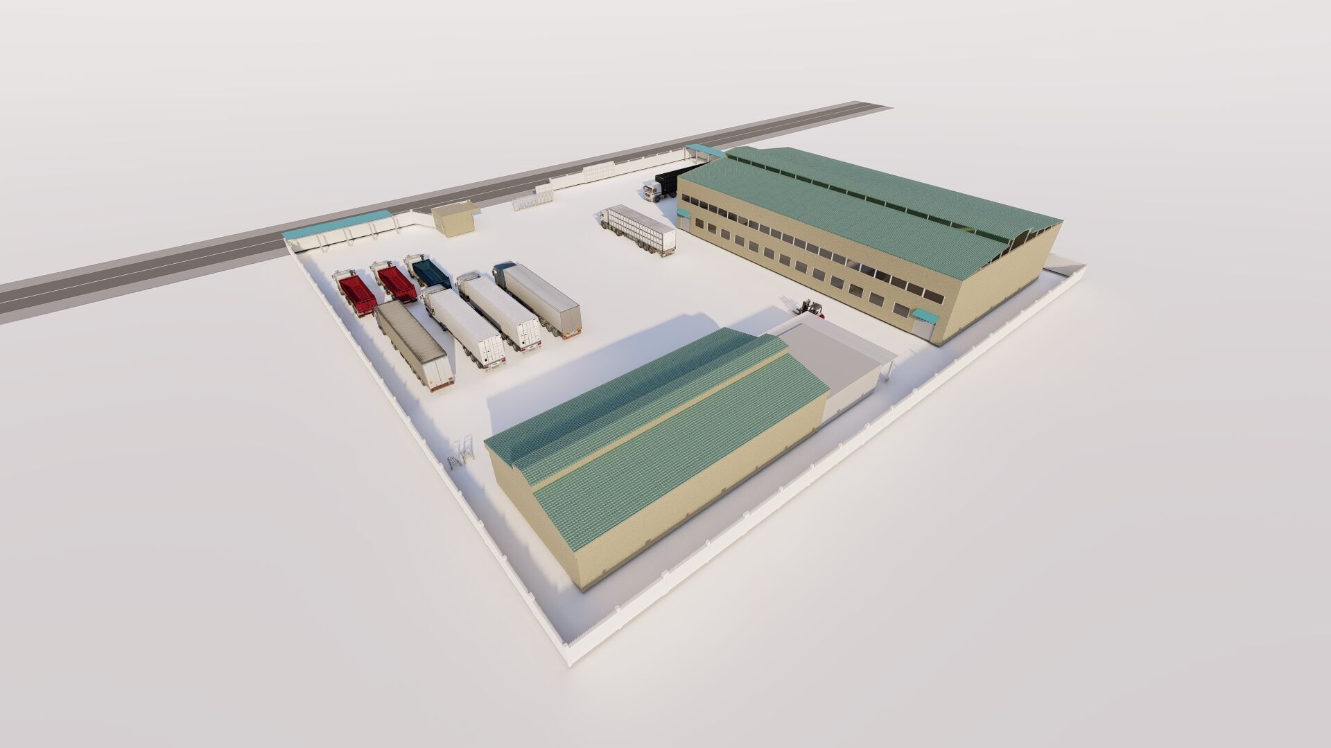 Warehouse-Warehouse Building 3D model_4