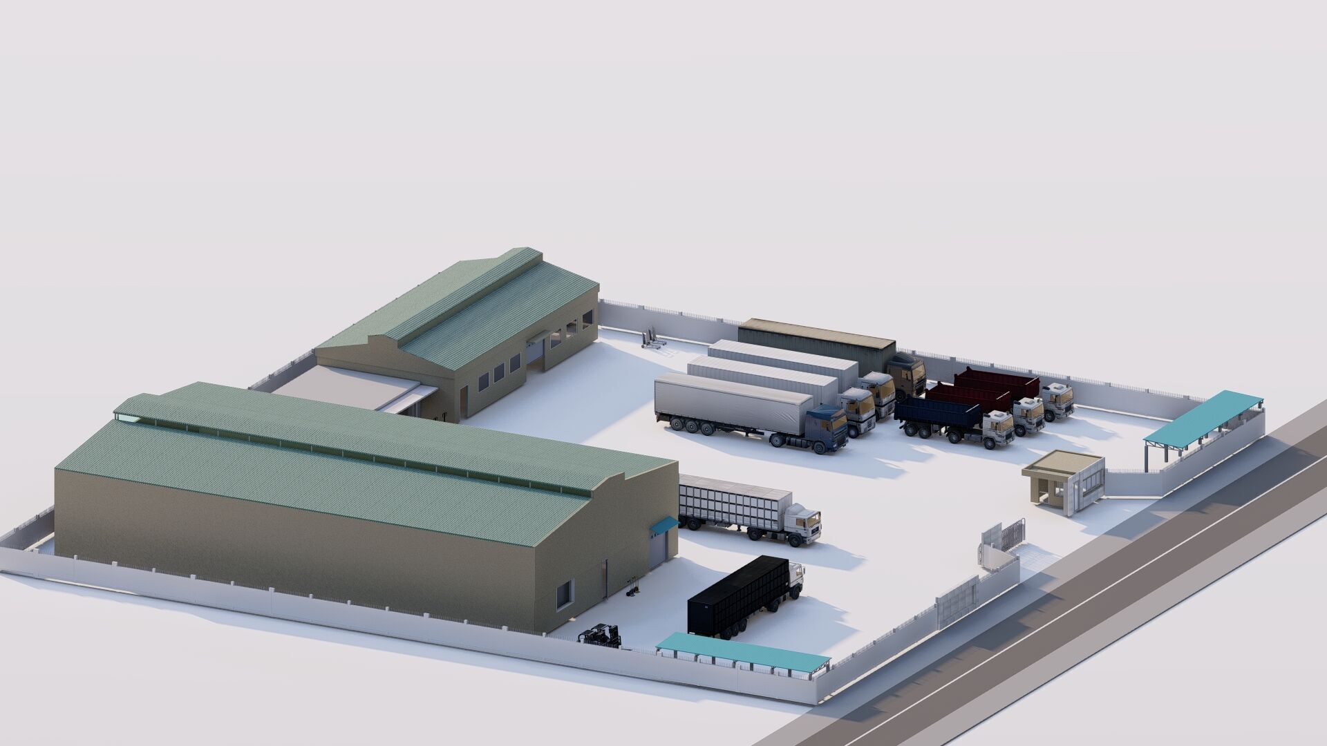Warehouse-Warehouse Building 3D model_16