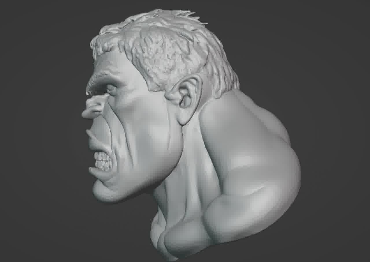 Hulk Bust 3D print model_40