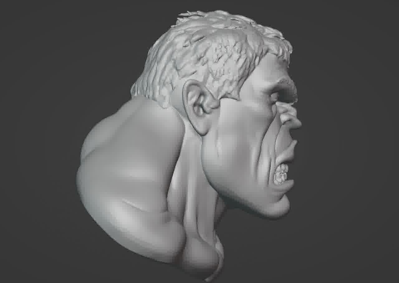 Hulk Bust 3D print model_18