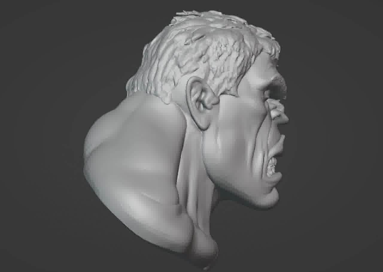 Hulk Bust 3D print model_60