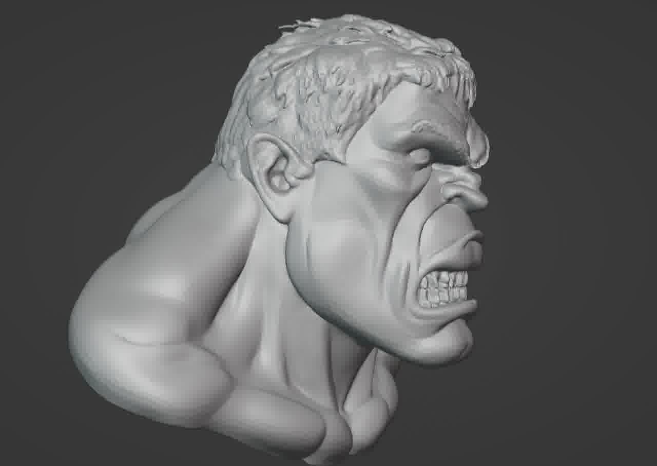 Hulk Bust 3D print model_56