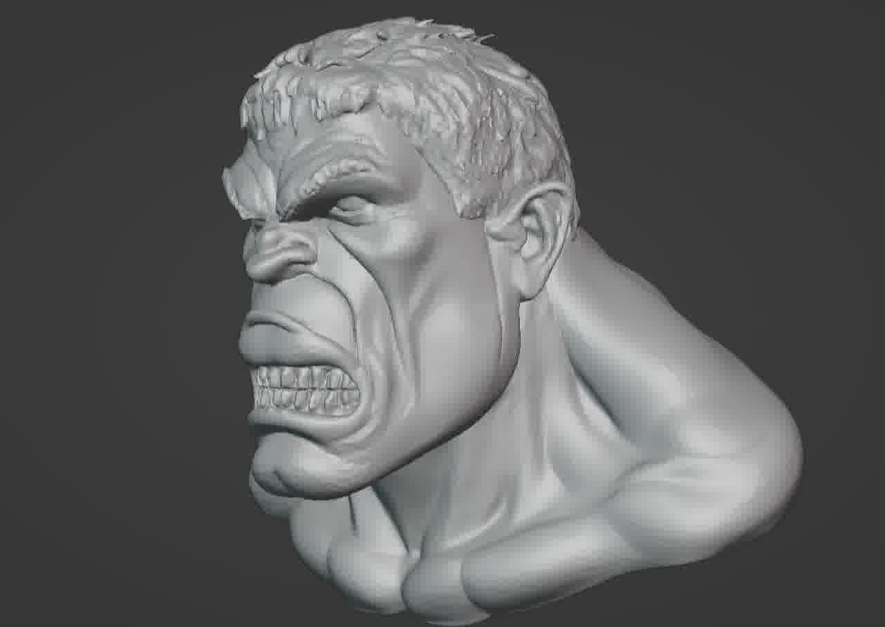 Hulk Bust 3D print model_44