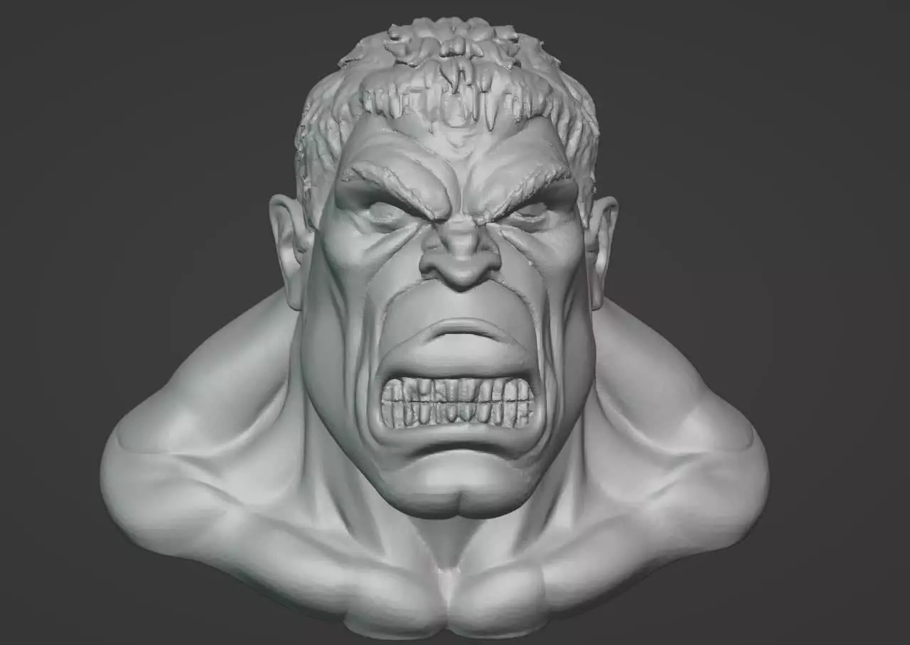 Hulk Bust 3D print model_0