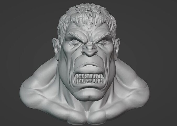 Hulk Bust 3D print model
