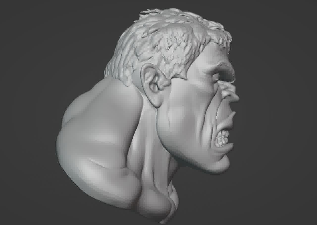Hulk Bust 3D print model_59