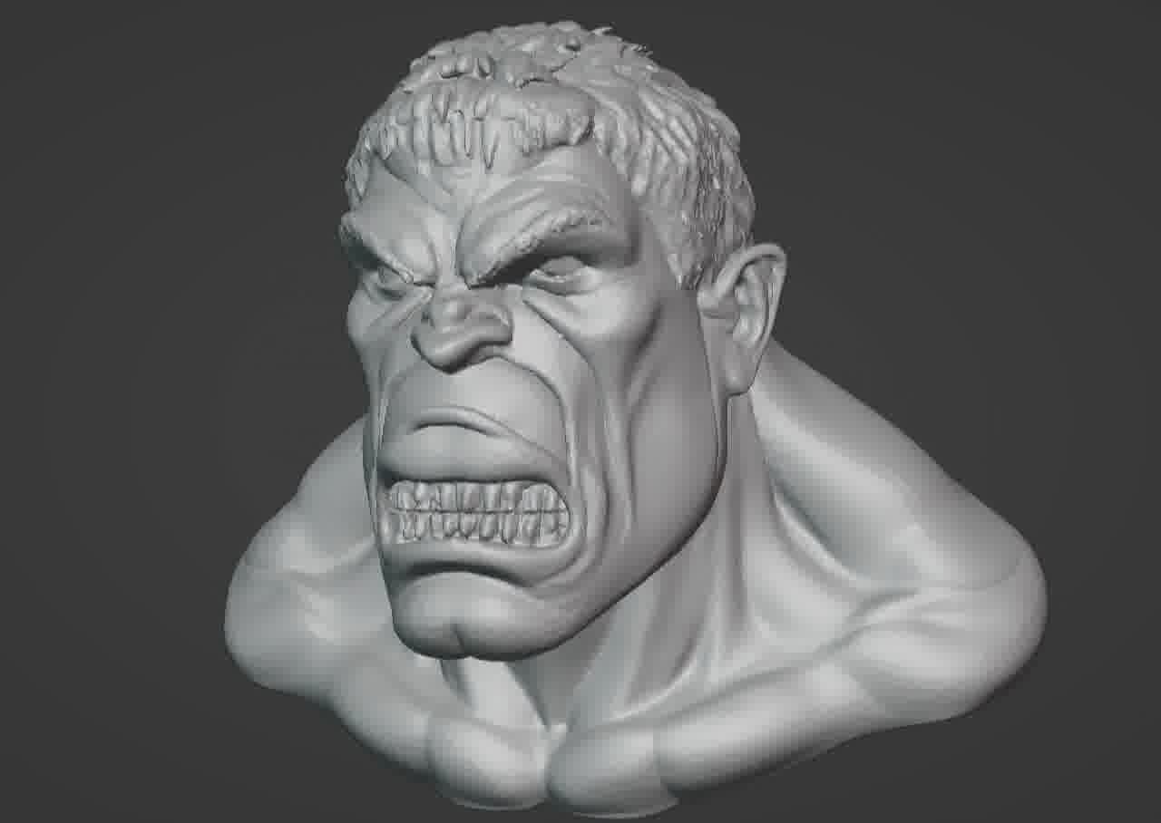 Hulk Bust 3D print model_47