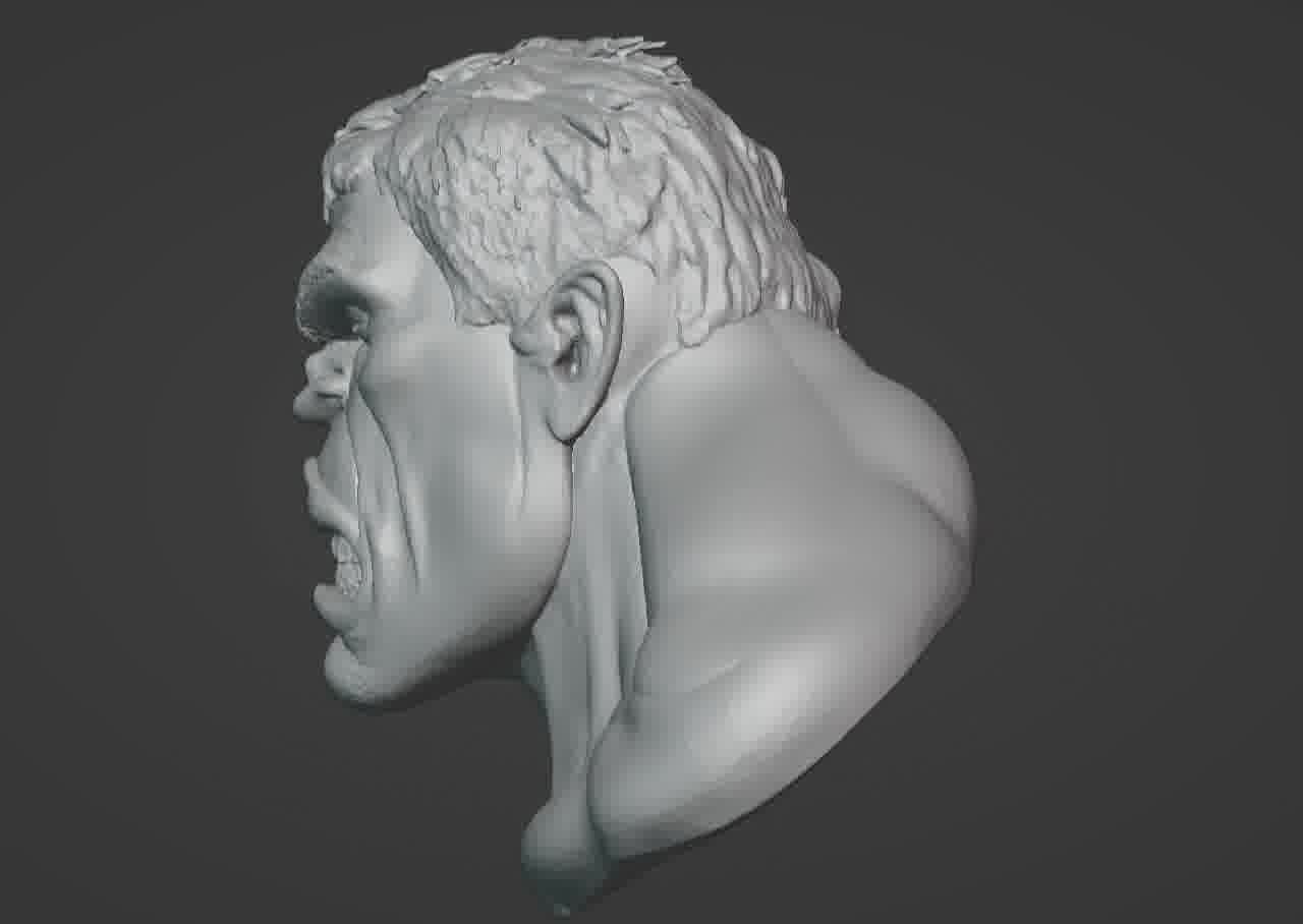 Hulk Bust 3D print model_38