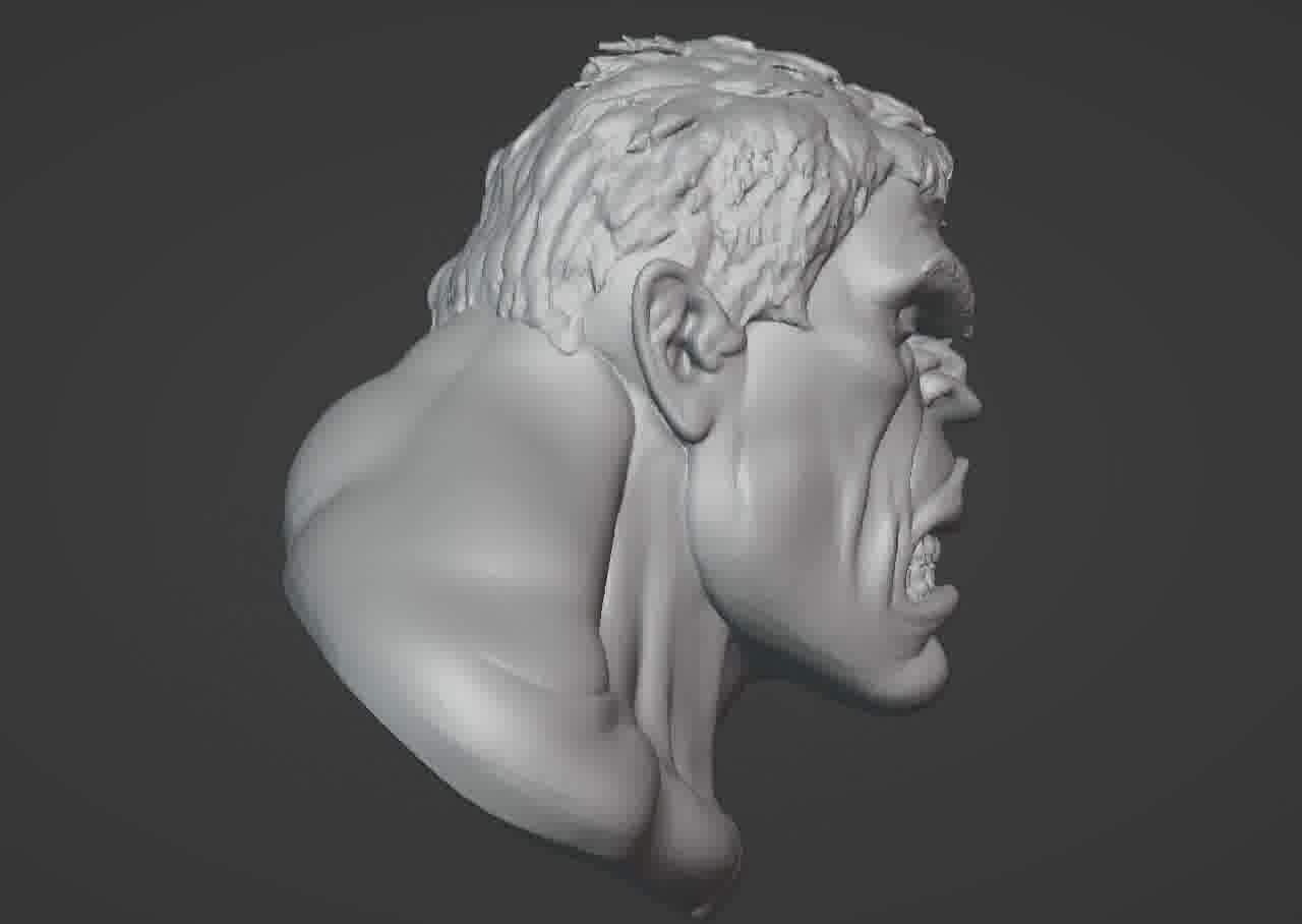 Hulk Bust 3D print model_19