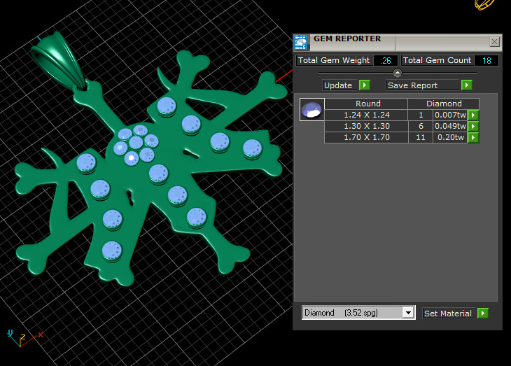 CHRISTMAS SNOWFLAKE PENDANT 3D PRINTABLE MODEL 3D print model_6