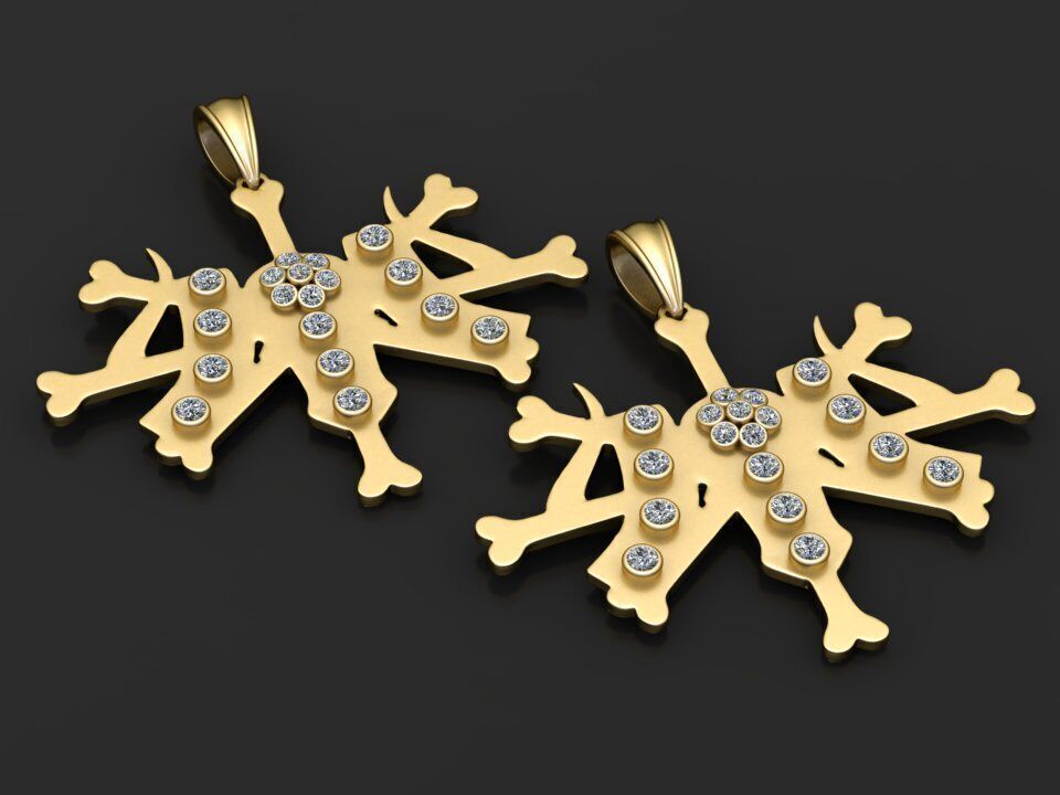 CHRISTMAS SNOWFLAKE PENDANT 3D PRINTABLE MODEL 3D print model_1