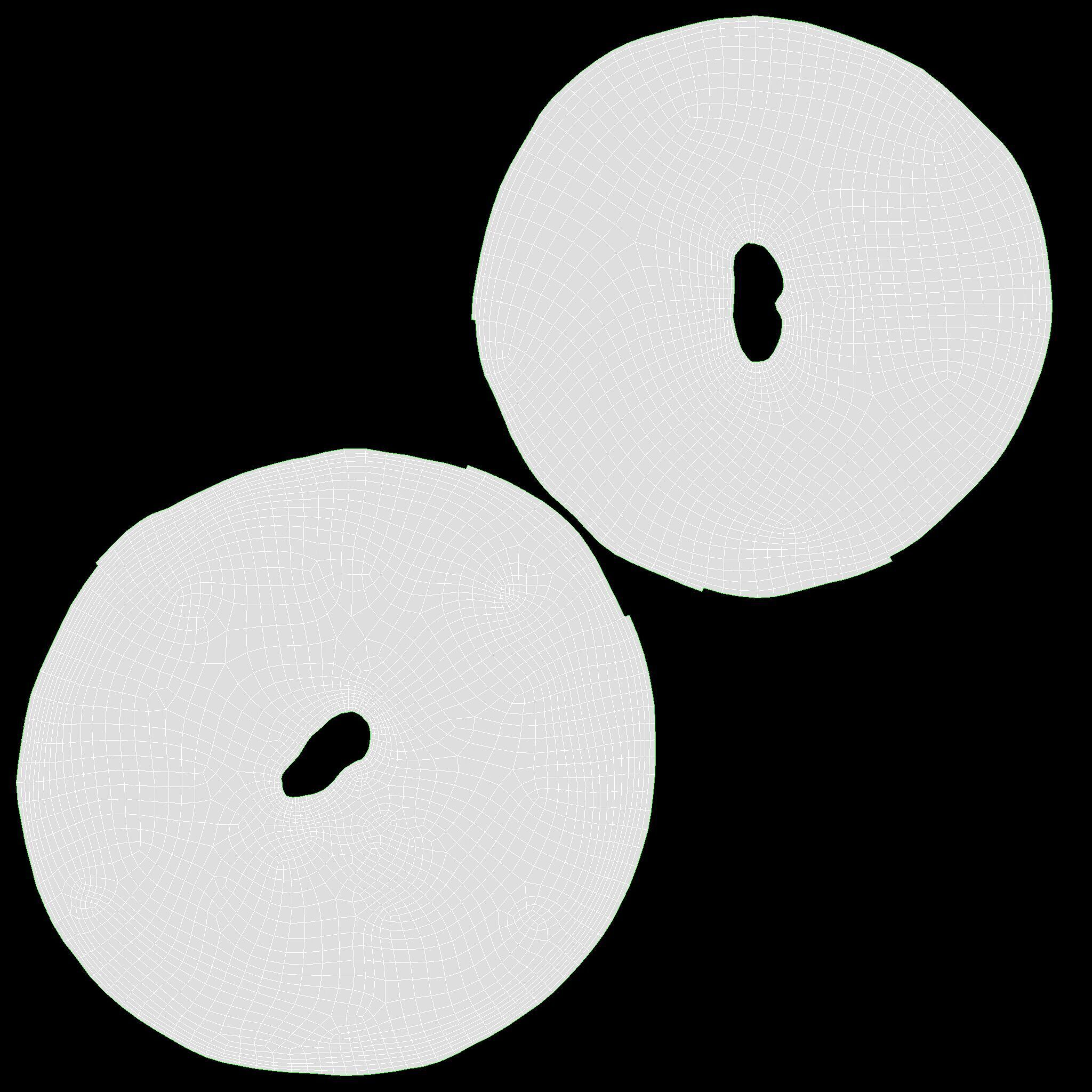 Crackers round Low-poly 3D model_10