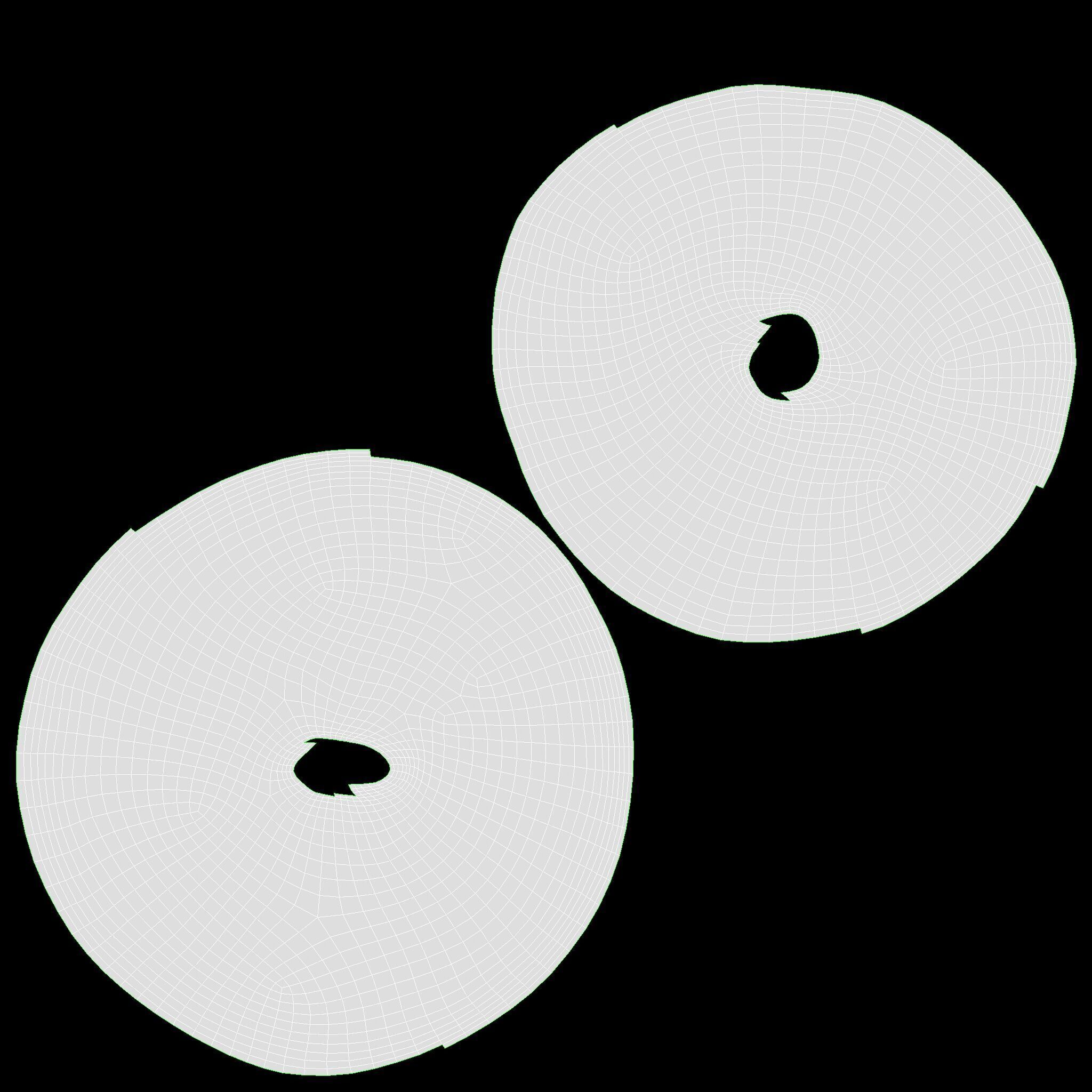 Crackers round Low-poly 3D model_12