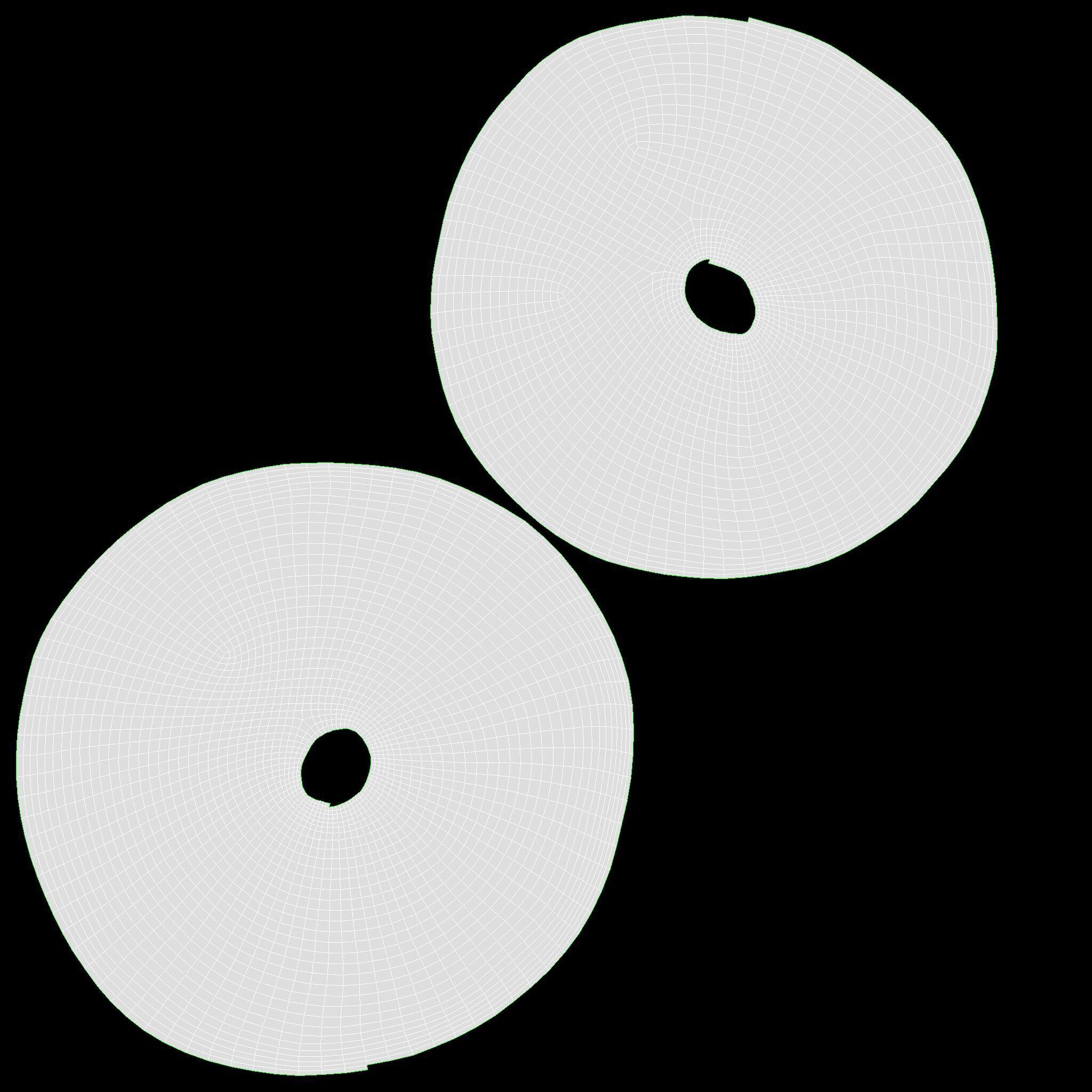 Crackers round Low-poly 3D model_11