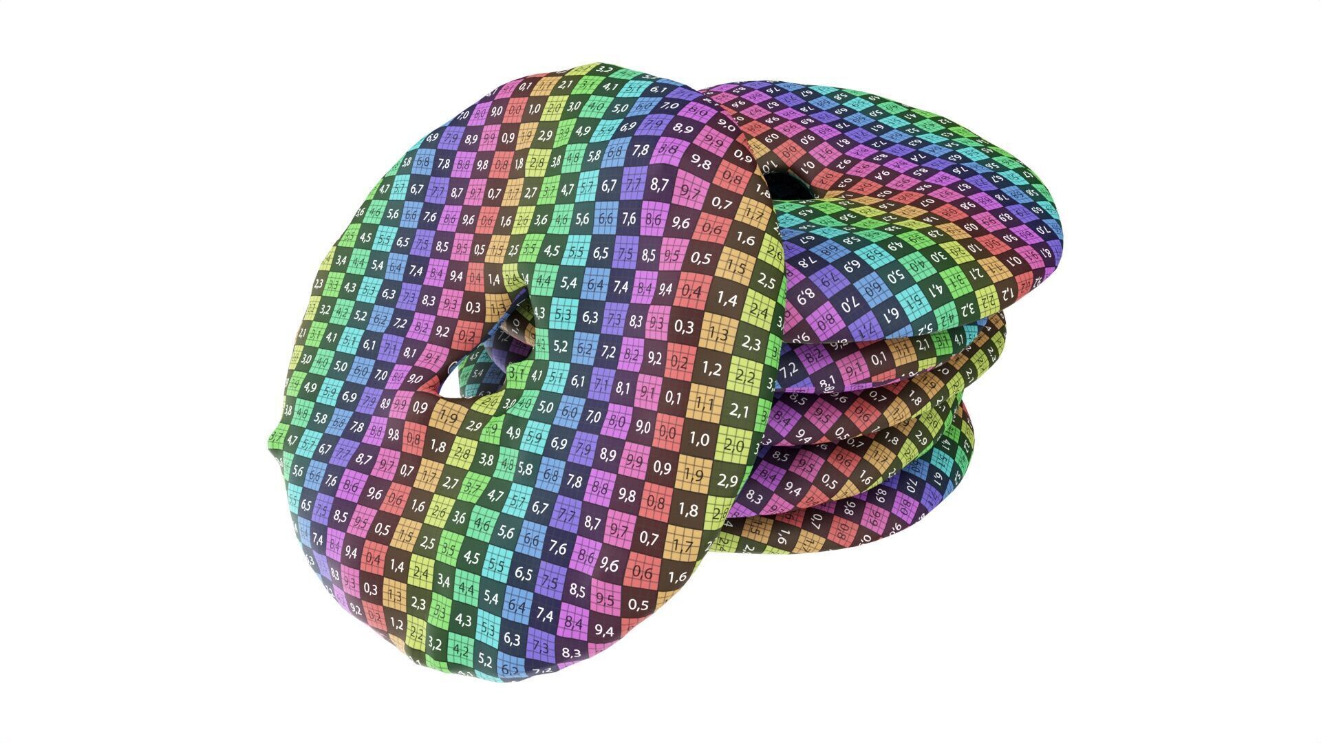 Crackers round Low-poly 3D model_8