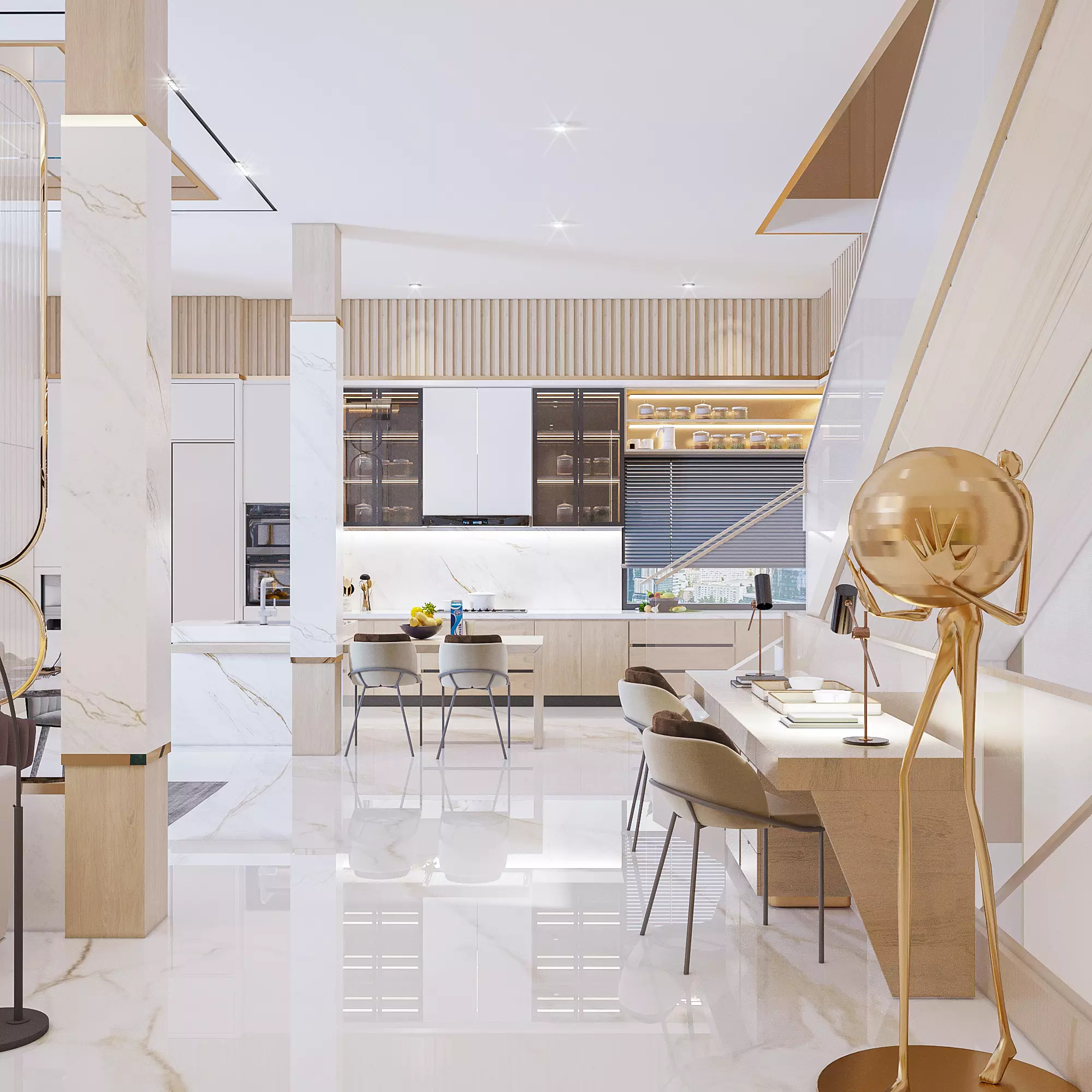 Interior Scene Apartment for 3dsmax 2022 and Corona Renderer 3D model_0