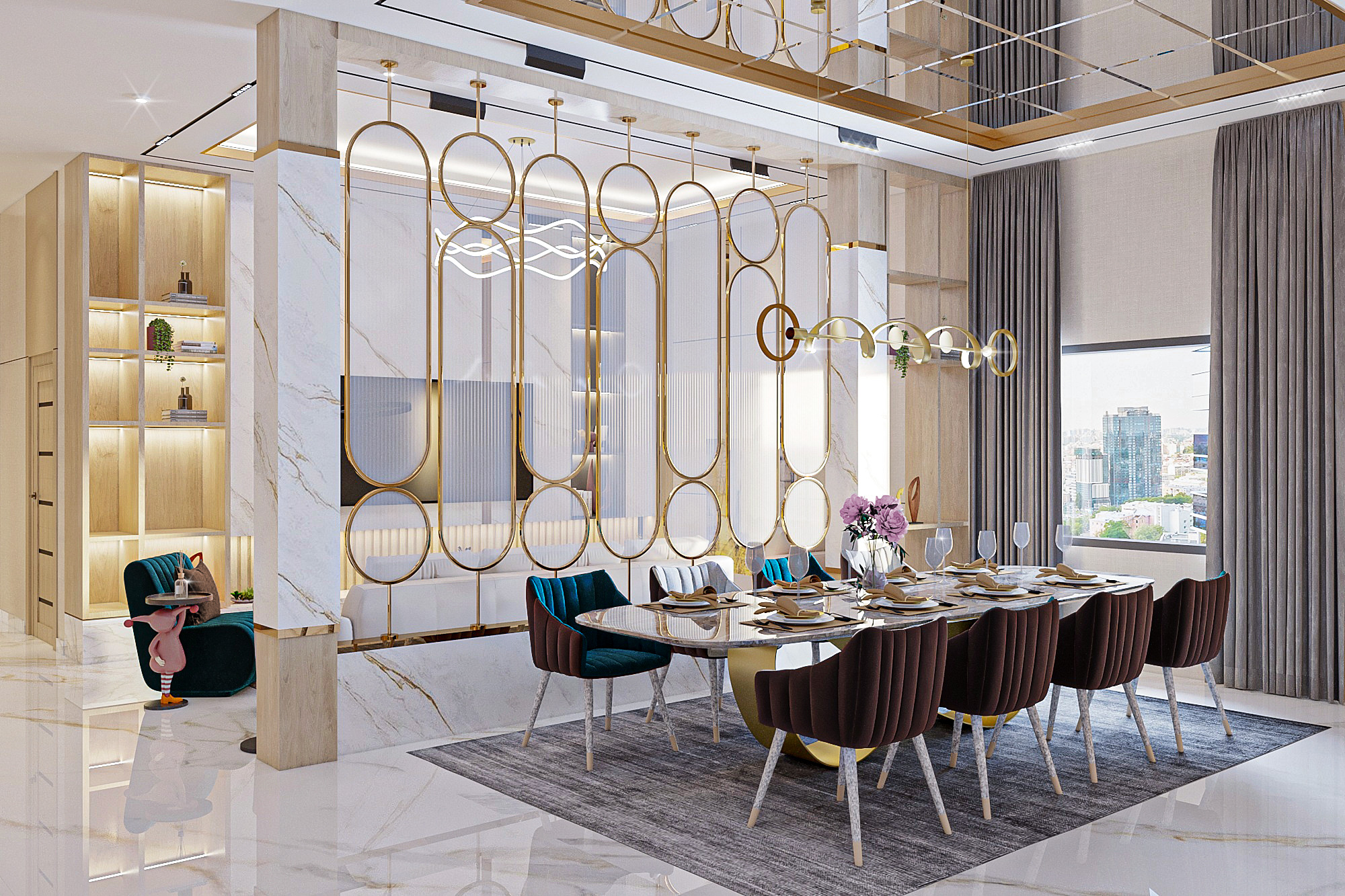 Interior Scene Apartment for 3dsmax 2022 and Corona Renderer 3D model_3