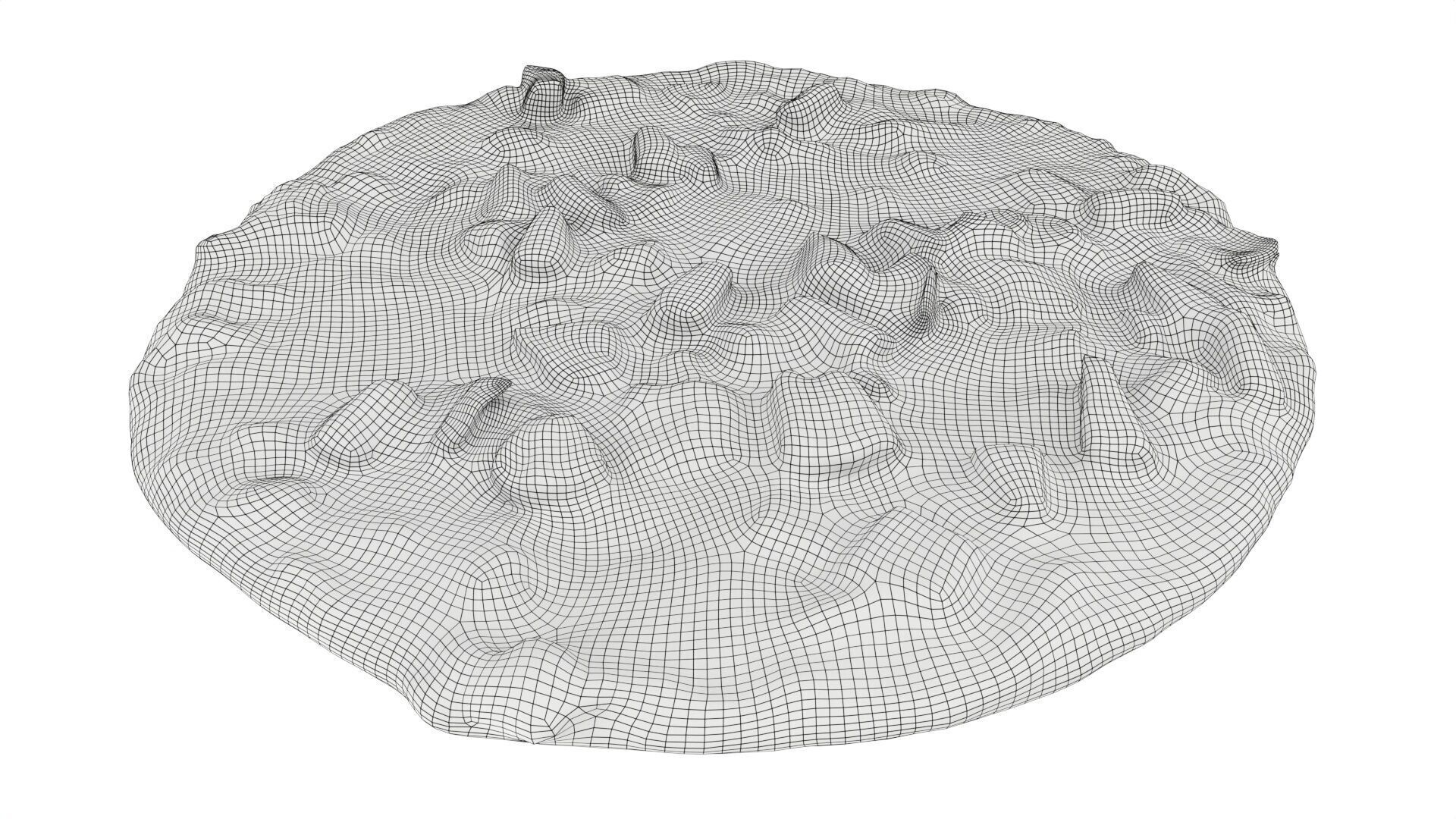 Pizza Hawaii Low-poly 3D model_6