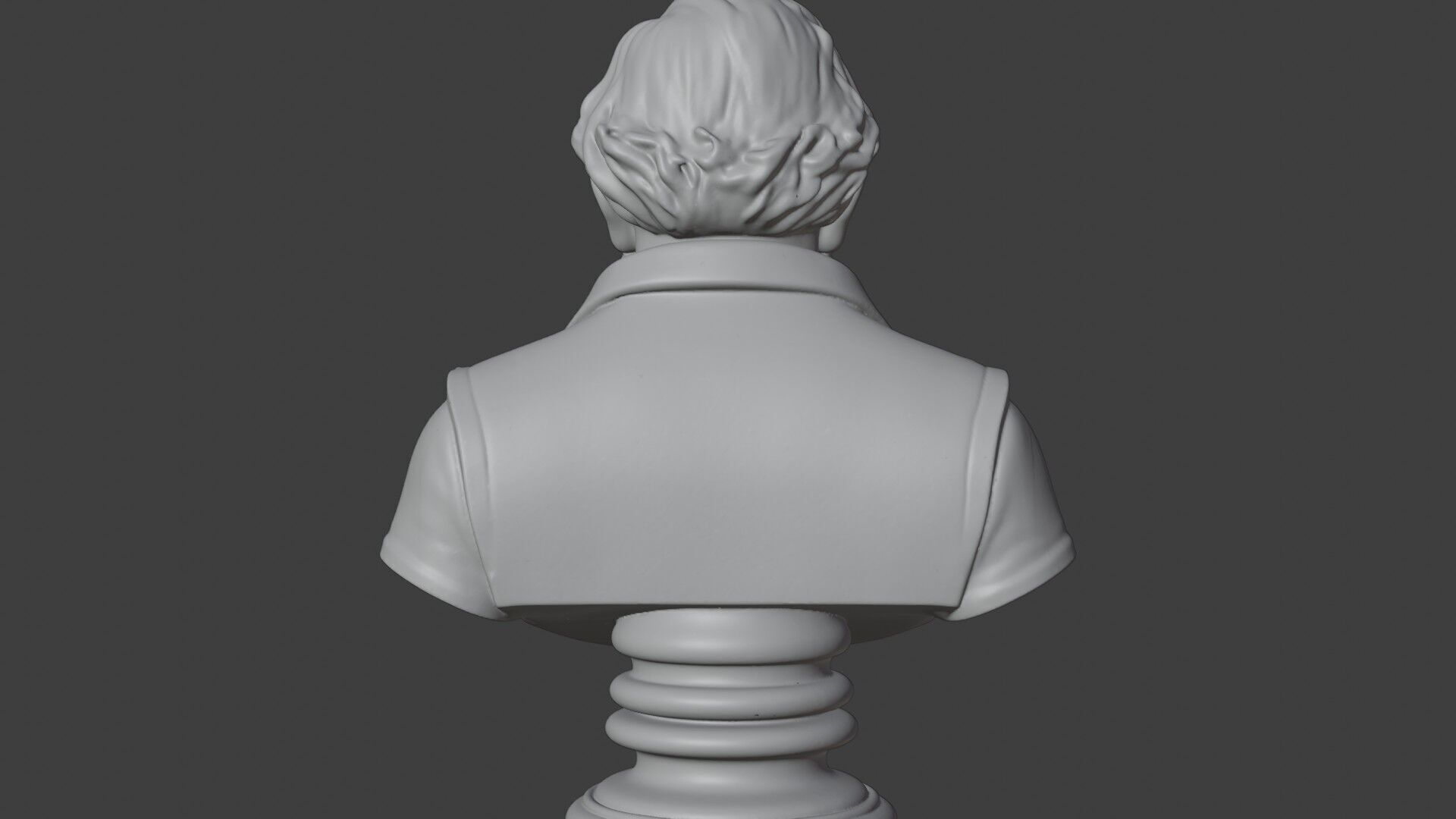 Gutenberg Bust 3D STL Printable - 3D Model STL 3D print model_5