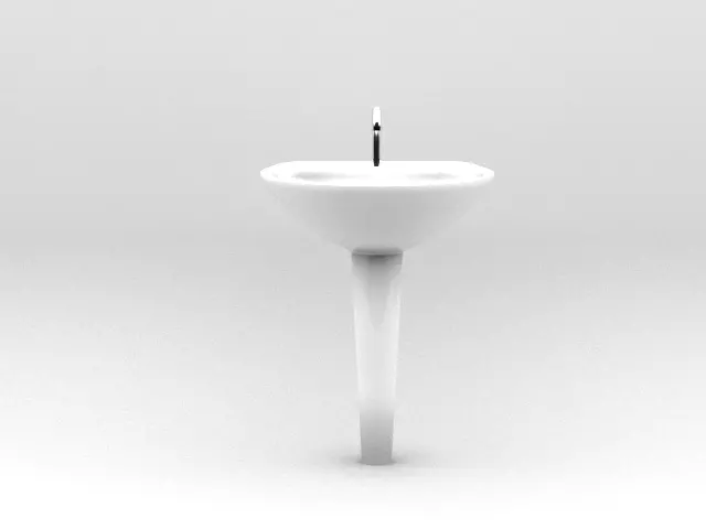 3d model of basin created in 3d max 3D model