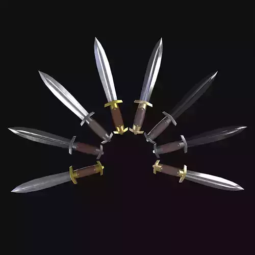 Medieval Dagger Stylized PBR