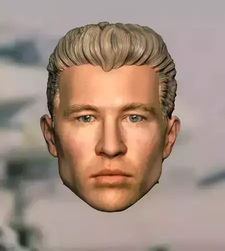  Top Gun LT Tom Iceman Kazansky Val Kilmer headsculpt 3D print model