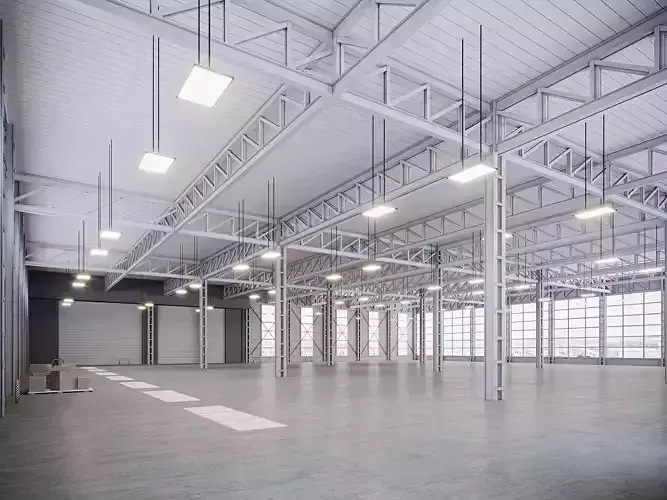 low poly interior warehouse 21