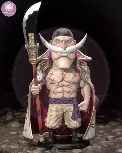 OTAKUSCULPT - One Piece - Edward Newgate Whitebeard 3D print model