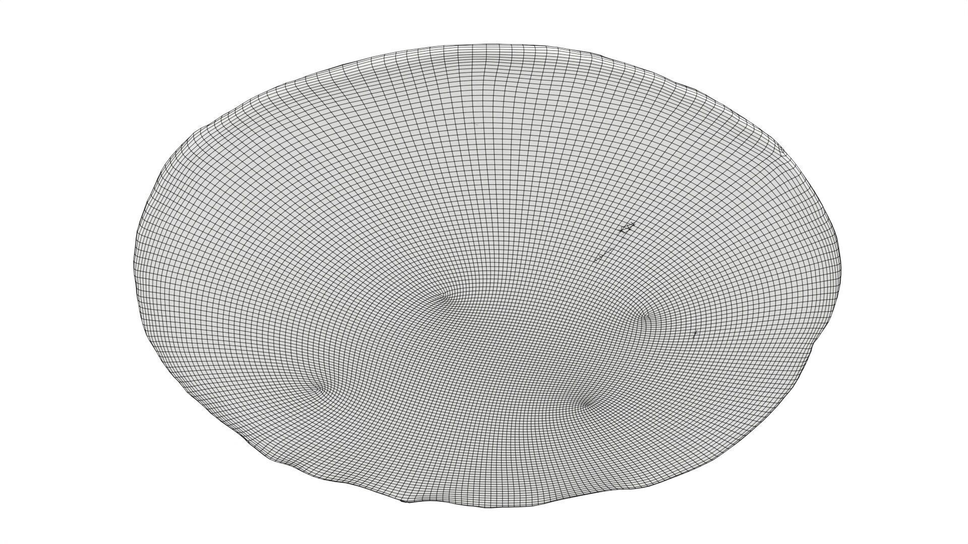 Pizza with meat Low-poly 3D model_7