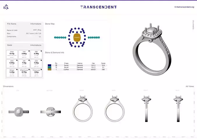 0007-Ring 3D print model