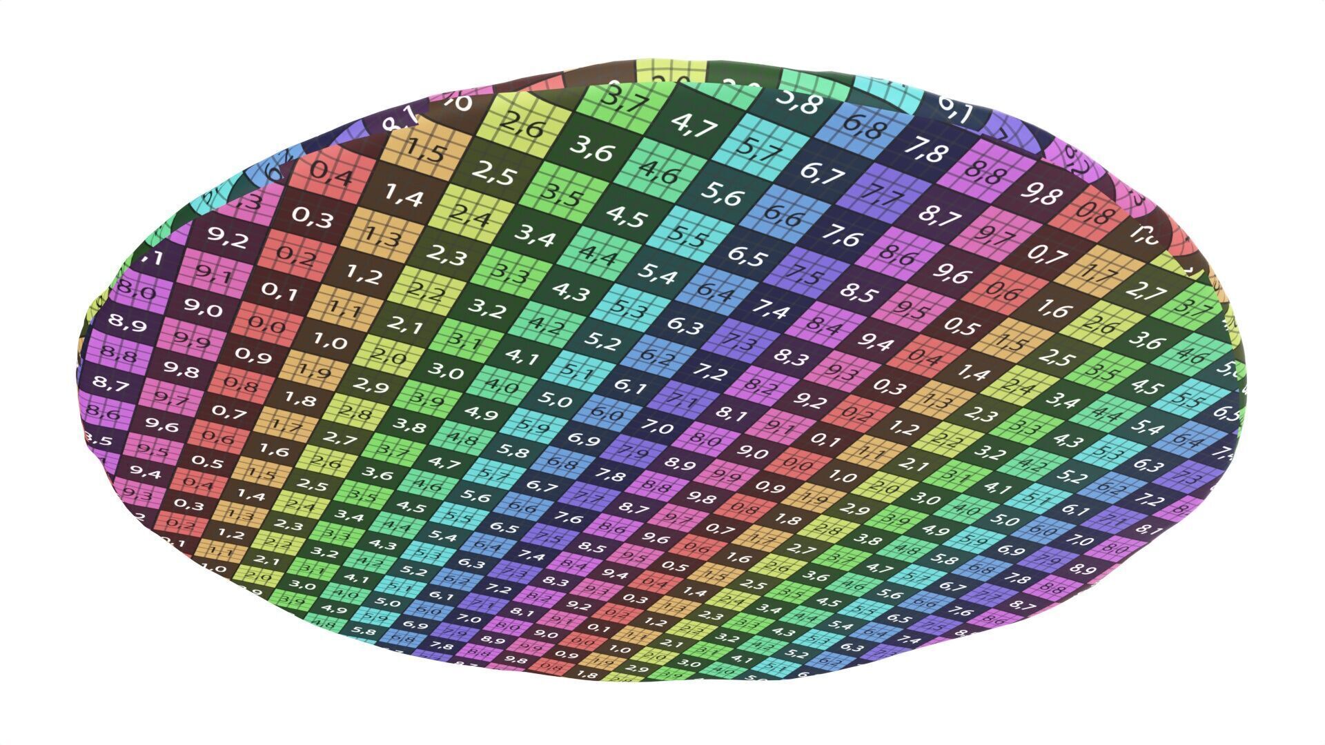 Pizza with salami and jalapeno Low-poly 3D model_9