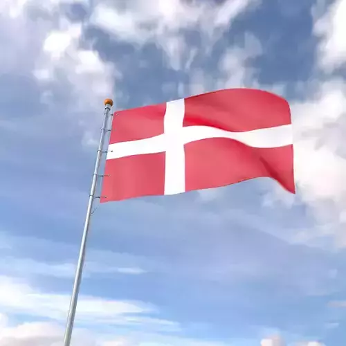 Flag Denmark animated loop