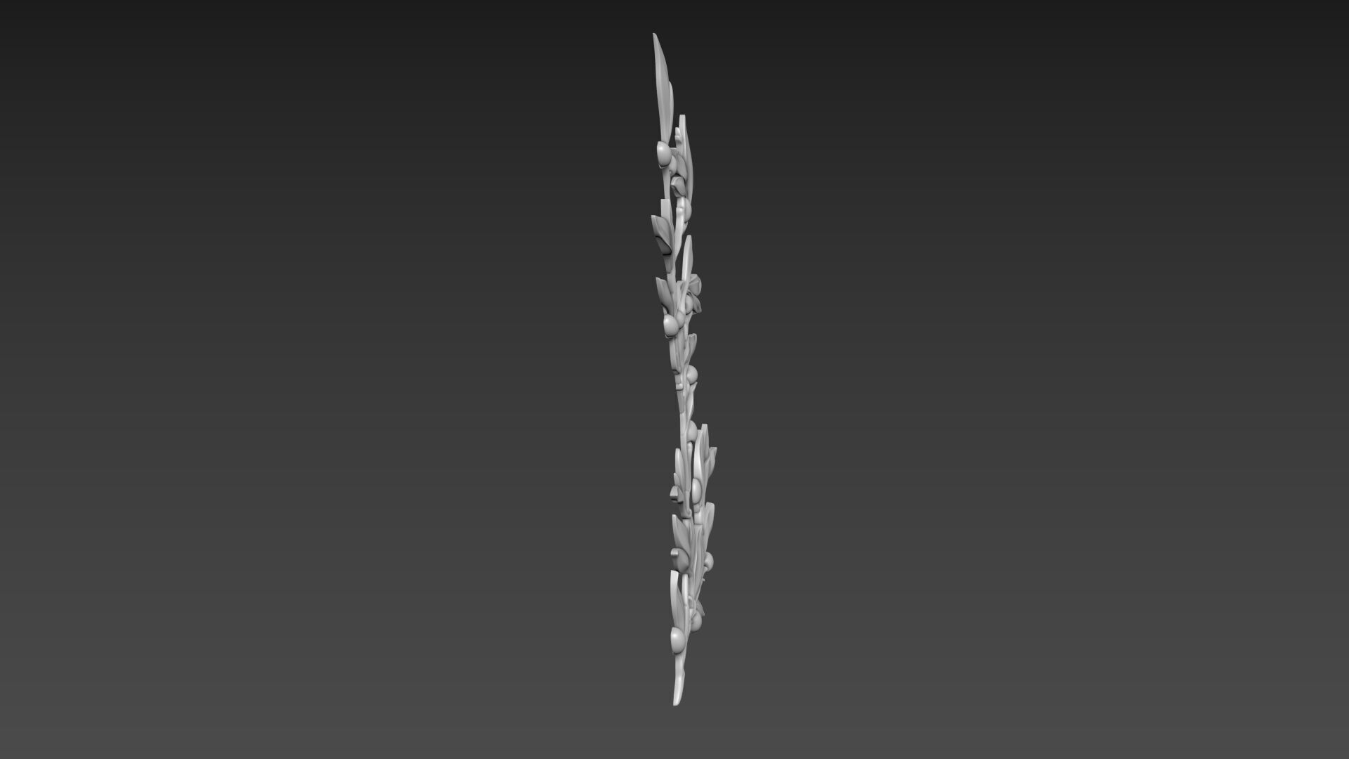 Olive Branch 3D model_6