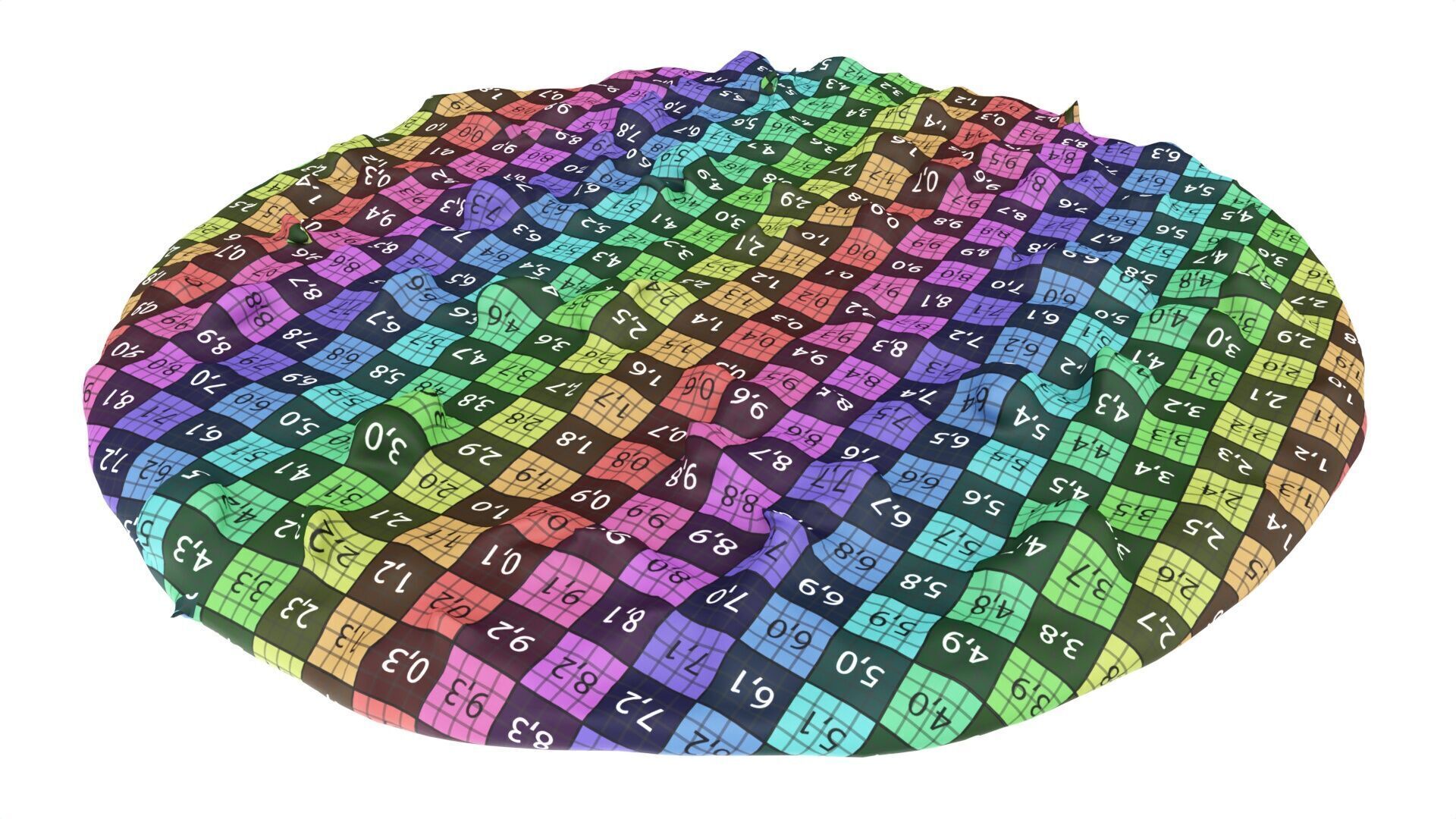 Pizza with tuna Low-poly 3D model_8