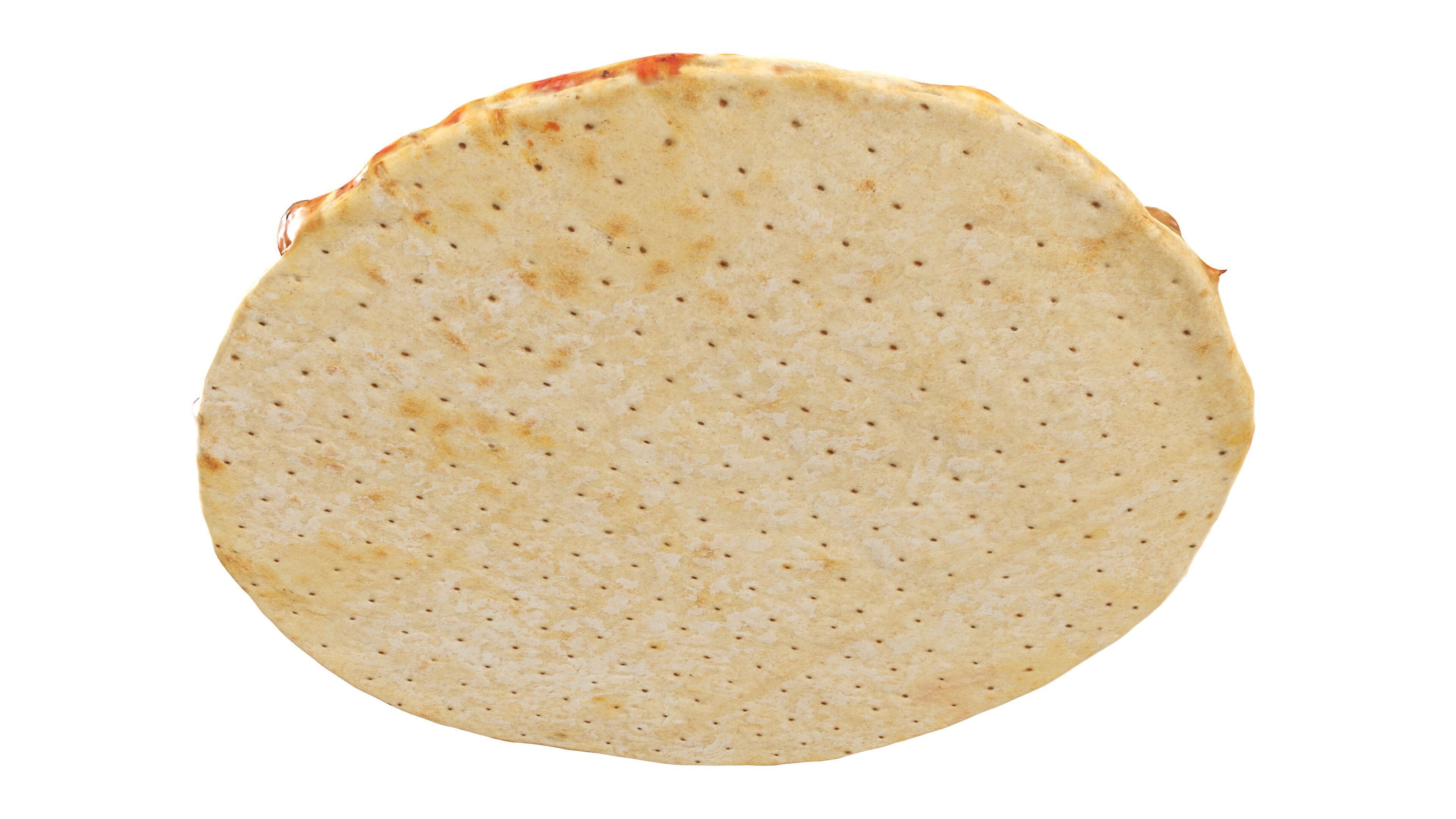 Pizza with tuna Low-poly 3D model_3