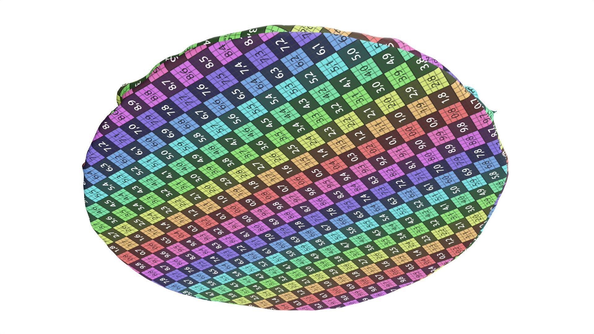 Pizza with tuna Low-poly 3D model_9